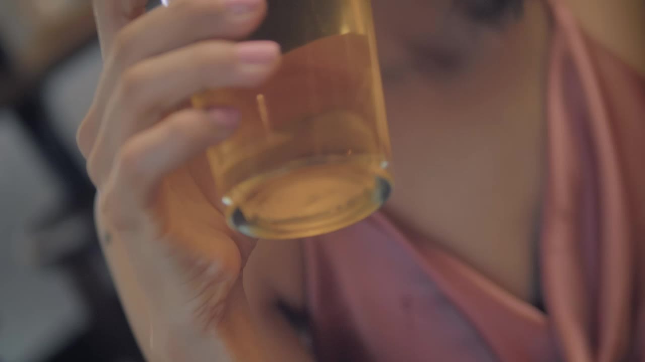 Stock Video Glass Of Beer Being Drunk By A Woman Live Wallpaper For PC - Free Download