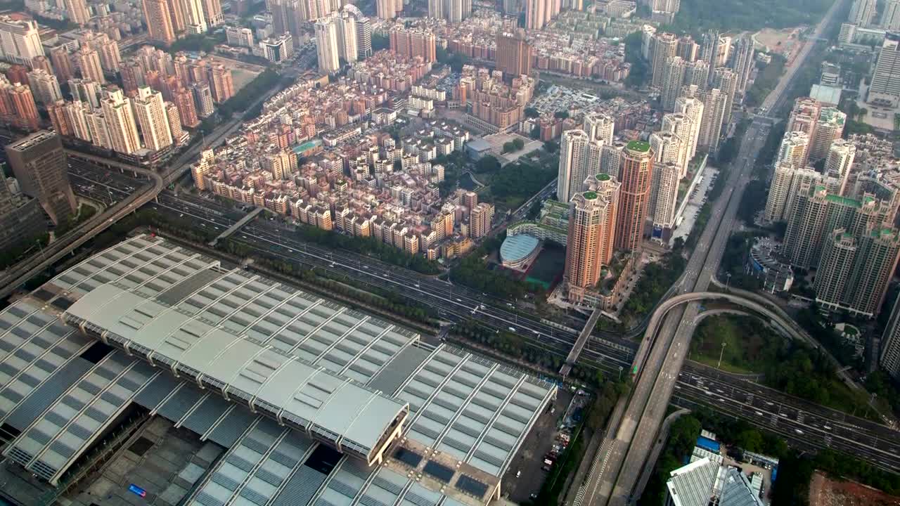 Video Stock City Of Many Large Buildings From The Heights Live Wallpaper For PC - Free Download