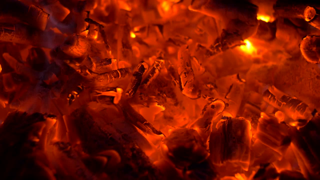 Stock Video Hot Coals For Cooking Animated Wallpaper - Free Download