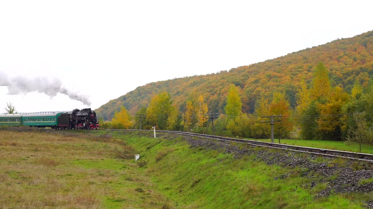 Stock Video Old Steam Train Approaching Live Wallpaper - Free Download