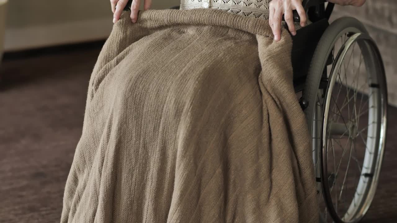 Stock Video Elderly Woman In Wheelchair Portrait Live Wallpaper For PC - Free Download