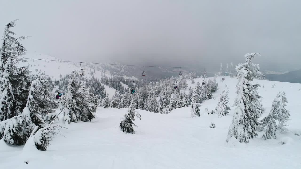 Free Video Stock Ski Station Transporting Skiers Live Wallpaper - Free Download
