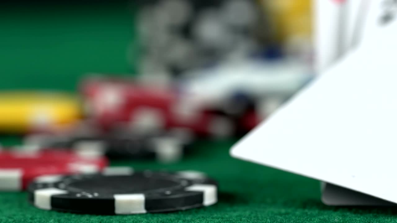 Stock Video Panning Shot Of A Casino Board With Dice And Poker Live Wallpaper - Free Download