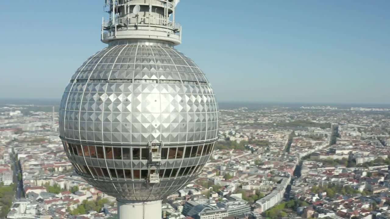 Free Video Stock tower with a spherical structure on top in berlin Live Wallpaper - Free Download