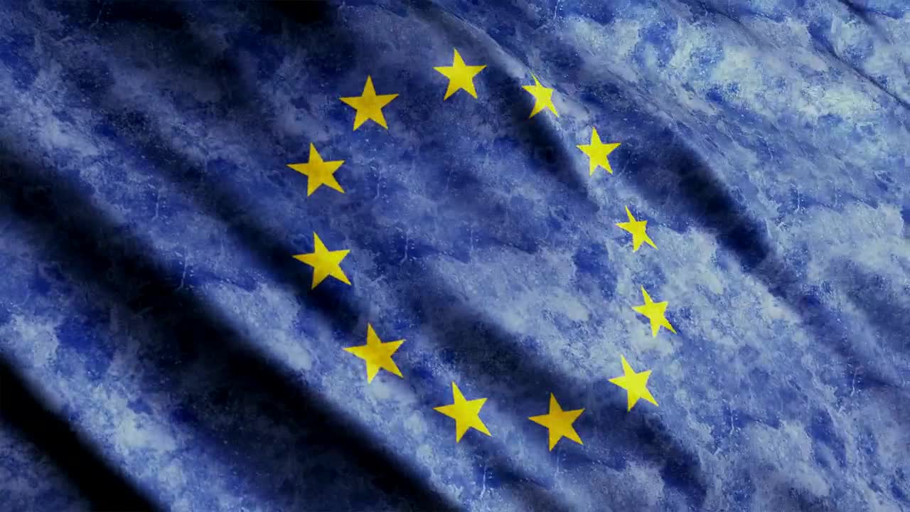 Stock Video European Union Faded Flag Full Screen Live Wallpaper For PC - Free Download