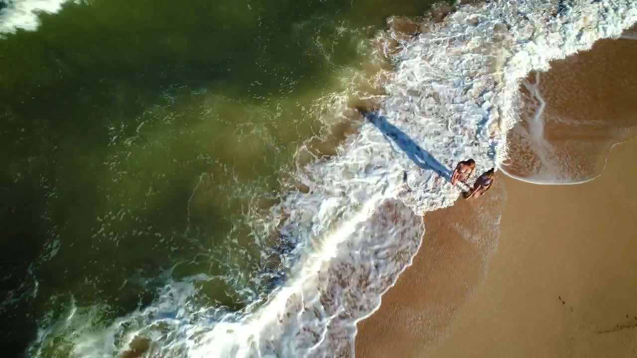 Stock Video Girls Walking On The Edge Of The Beach Live Wallpaper For PC - Free Download