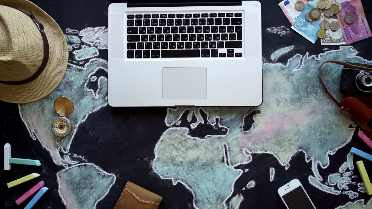 Free Video Stock top view of credit card pay over world map Live Wallpaper - Free Download