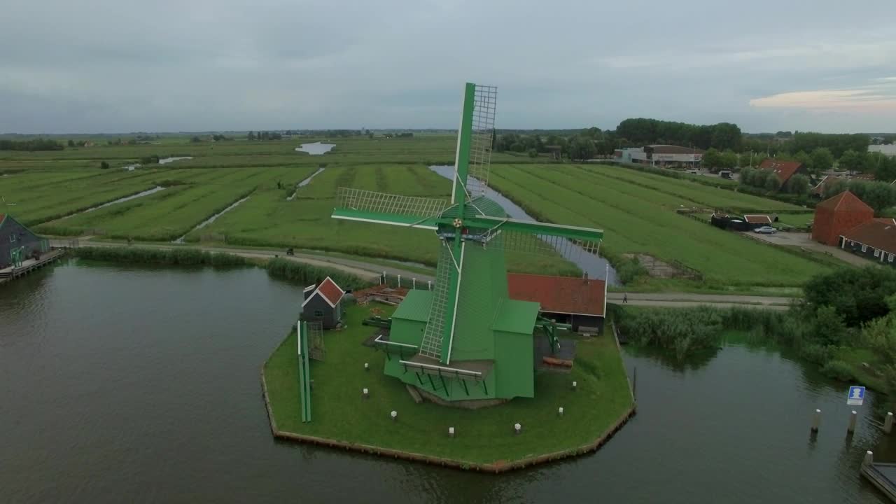 Stock Footage Windmill By The River Live Wallpaper - Free Download