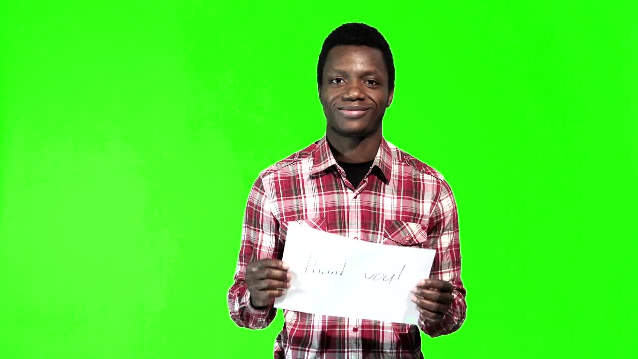 Stock Video Language Thank You Sign And A Green Screen Animated Wallpaper - Free Download