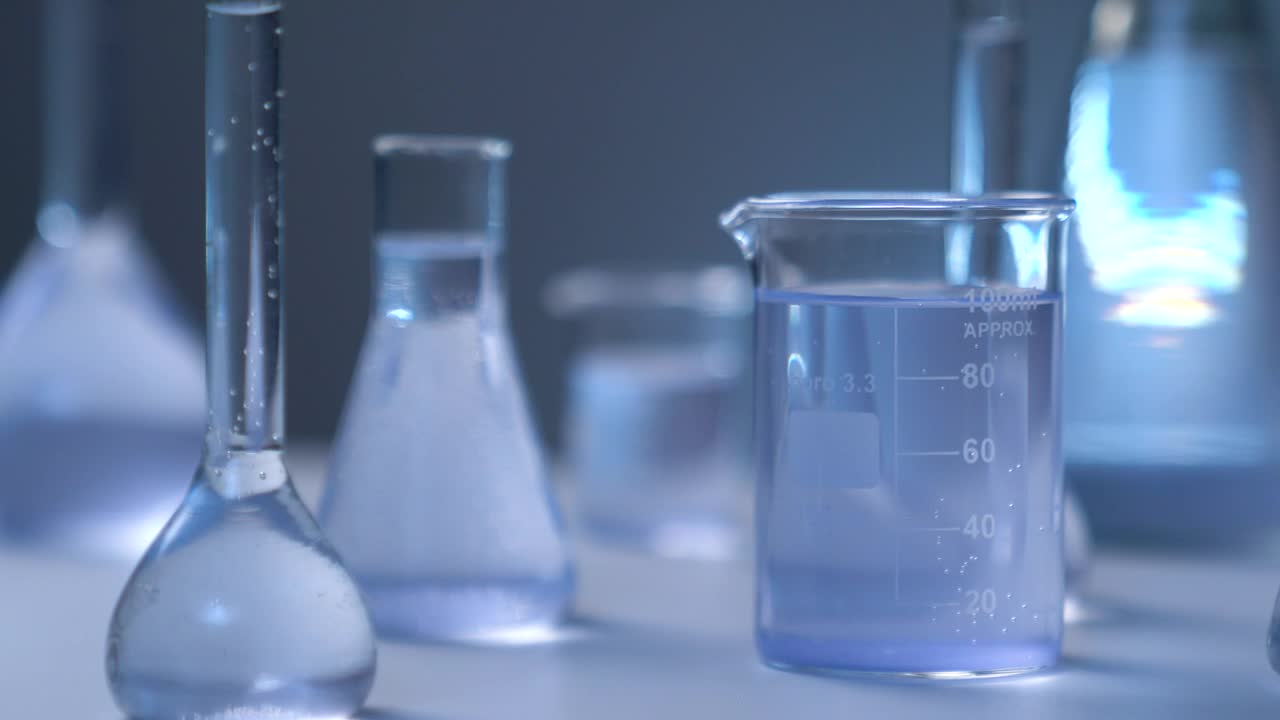 Video Stock Chemical Flasks On A Table Live Wallpaper For PC - Free Download