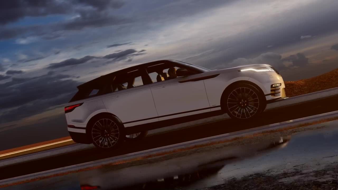 Free Stock Video White Luxury Vehicle In The Road Live Wallpaper - Free Download