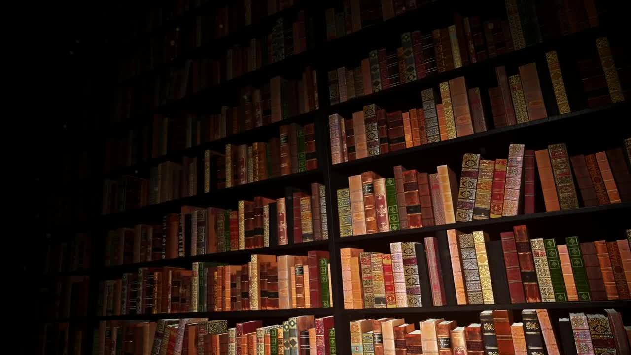 Stock Video Old Book Library D Rendering Live Wallpaper - Free Download