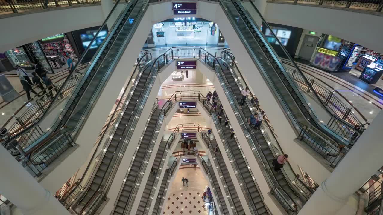 Free Stock Video Shoppers Walking Through A Mall Live Wallpaper - Free Download