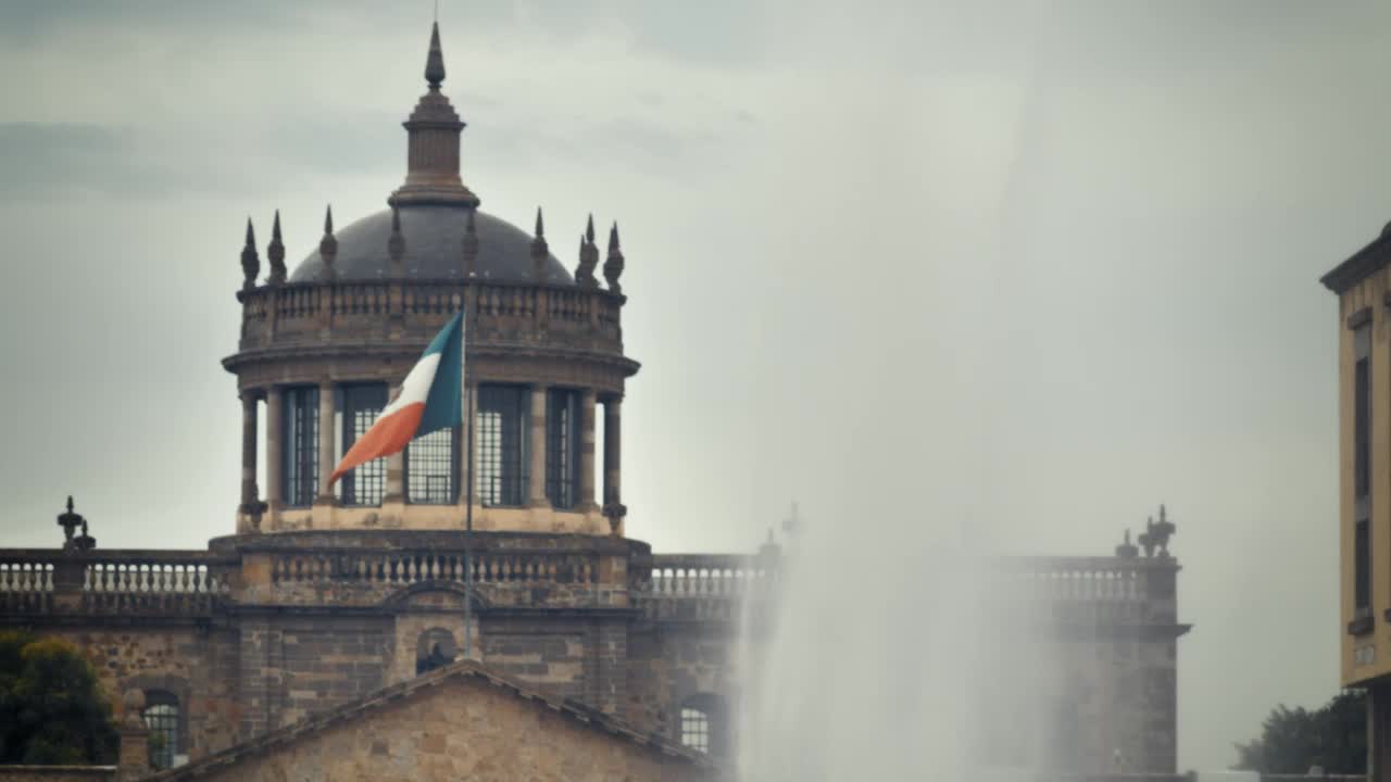 Stock Video Mexican Flag On An Old Buildin Animated Wallpaper - Free Download