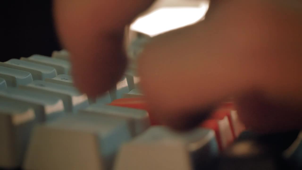 Stock Video Fingers Typing Extreme Close Up Live Wallpaper For PC - Free Download