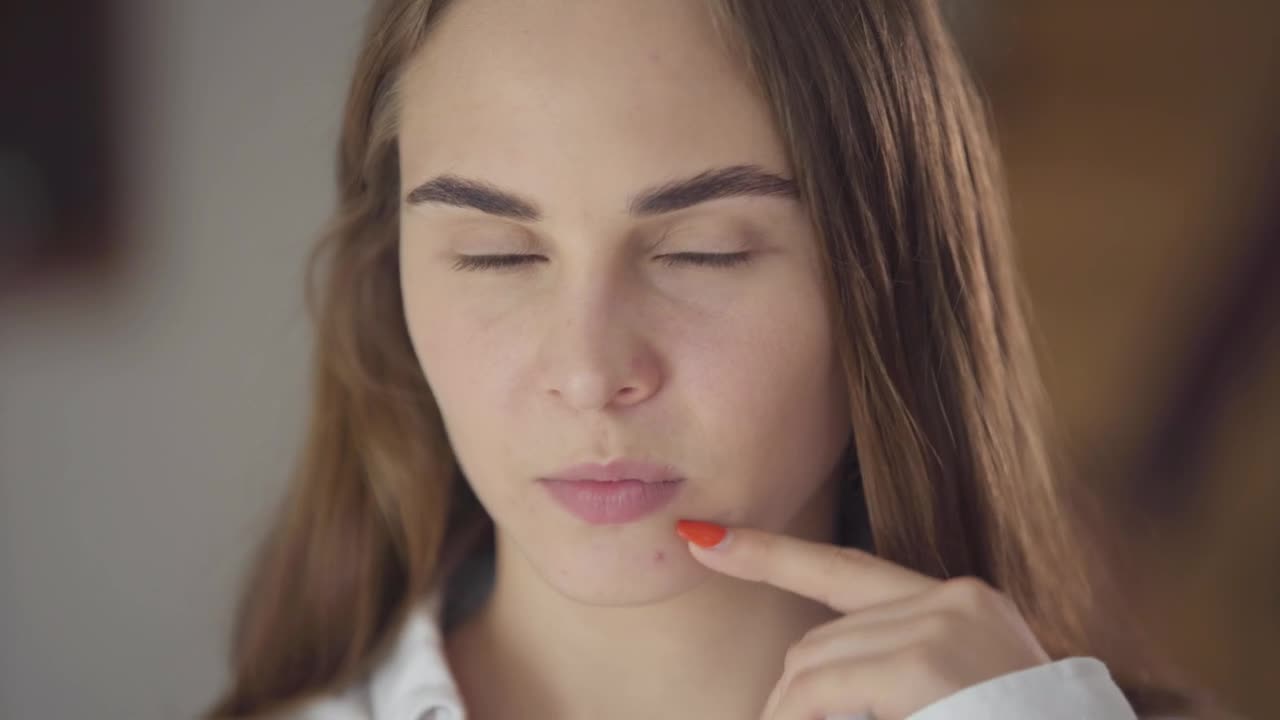 Video Stock Closeup Of Young Woman Thinking About Decision Live Wallpaper For PC - Free Download