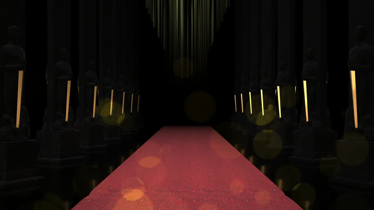 Video Stock Red Carpet Between Rows Of Black Columns Live Wallpaper Free - Free Download