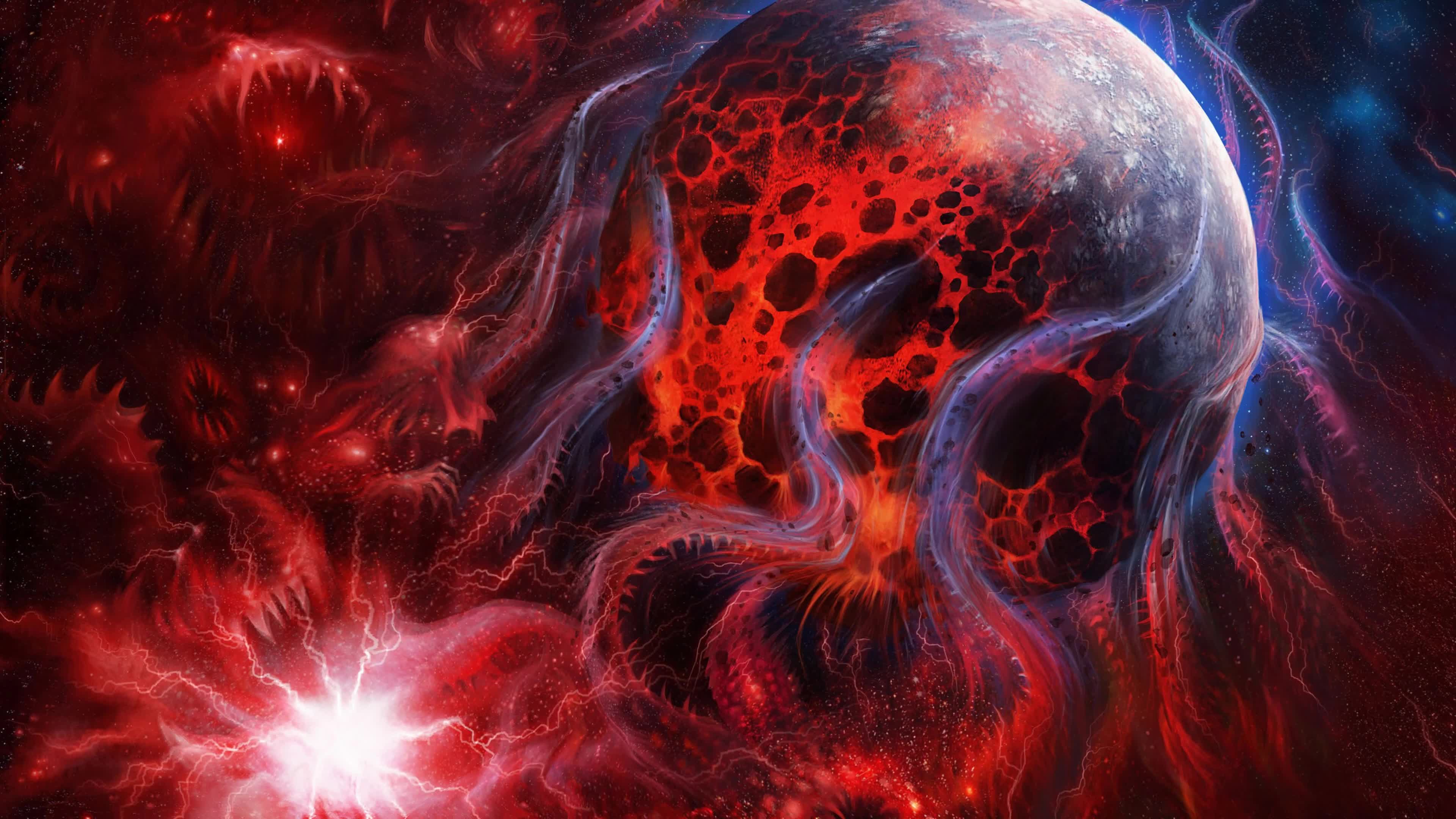 Fantasy  Octopus  Planet  4K  Live  Wallpaper - Free Download