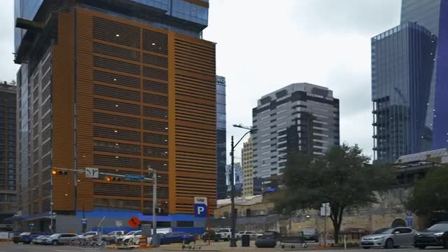 Stock Video Panorama Of A City With Large Buildings From The Street Live Wallpaper - Free Download