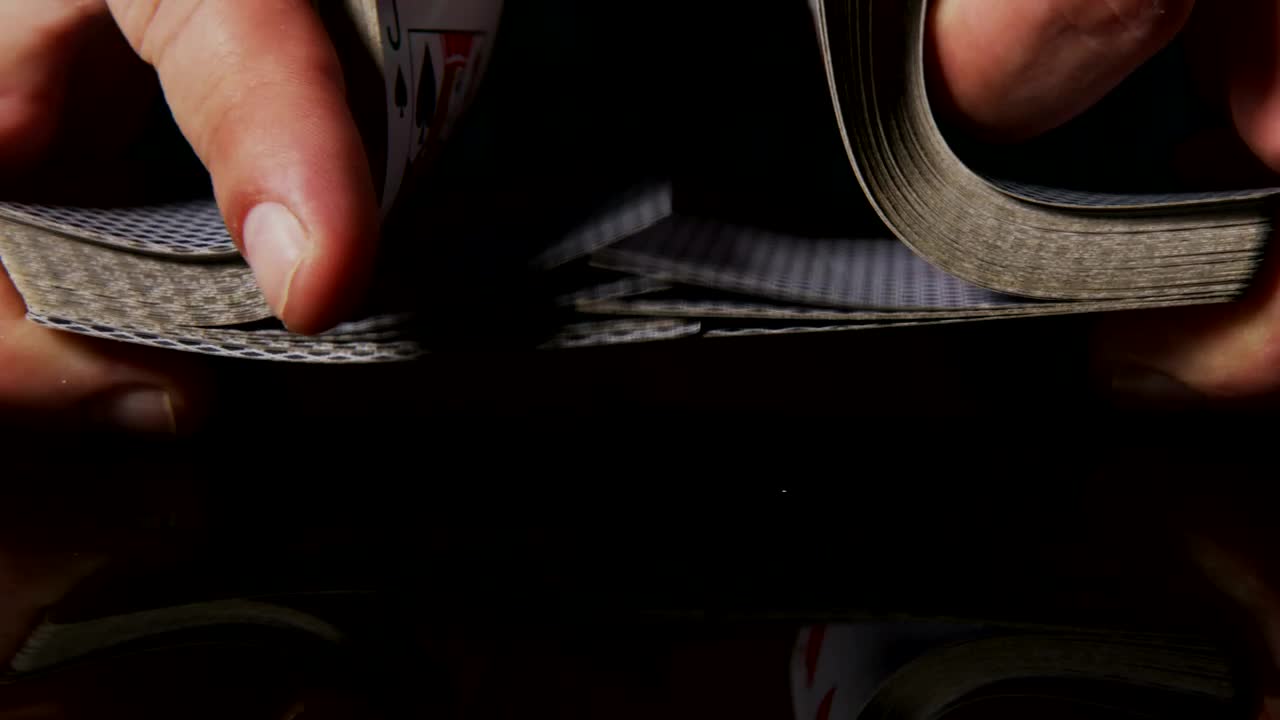 Free Stock Video Shuffling Cards By Splitting The Deck Live Wallpaper - Free Download