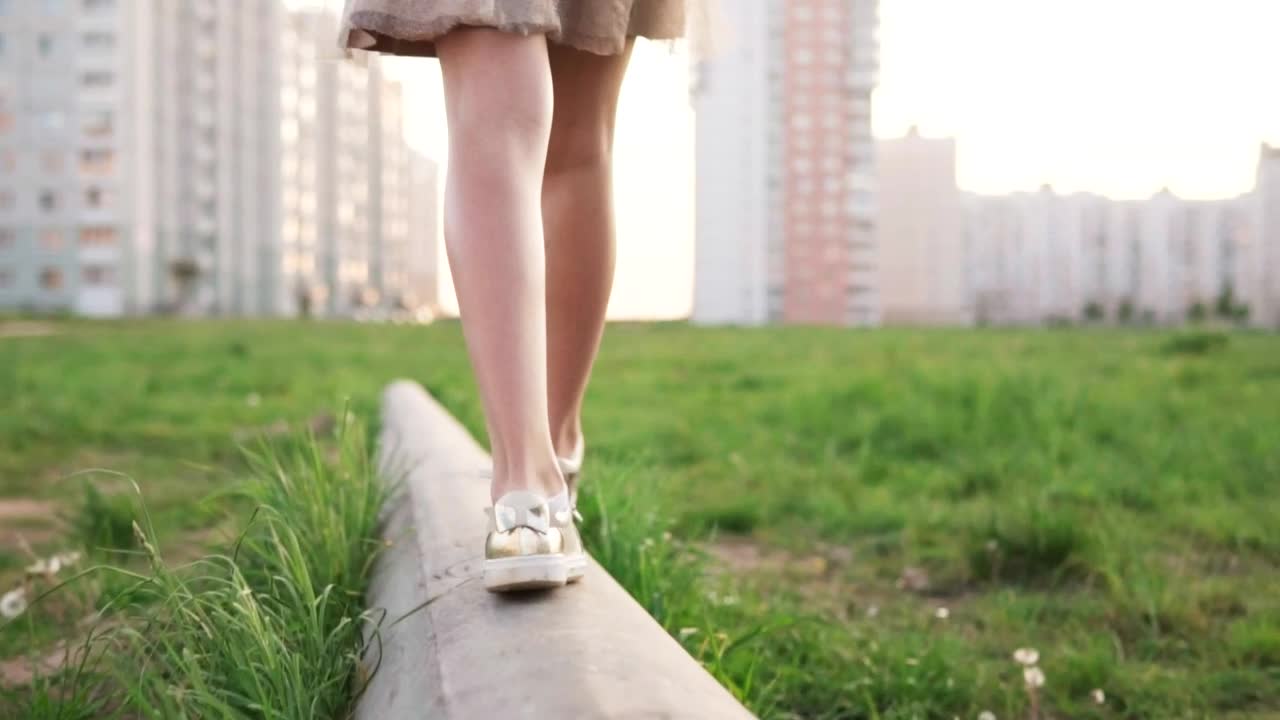Stock Video Girl Walking On A Concrete Slab Live Wallpaper For PC - Free Download