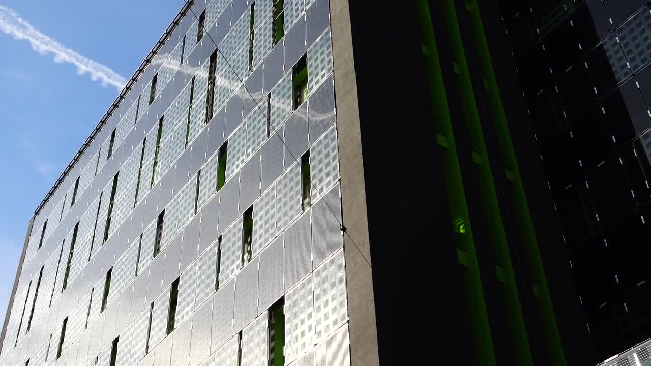 Free Video Stock Solar Panels On The Side Of A Building Live Wallpaper - Free Download