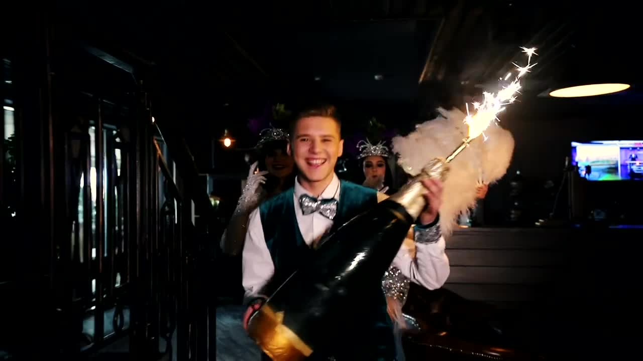 Stock Video Party Dancers Entering A Night Club Live Wallpaper - Free Download
