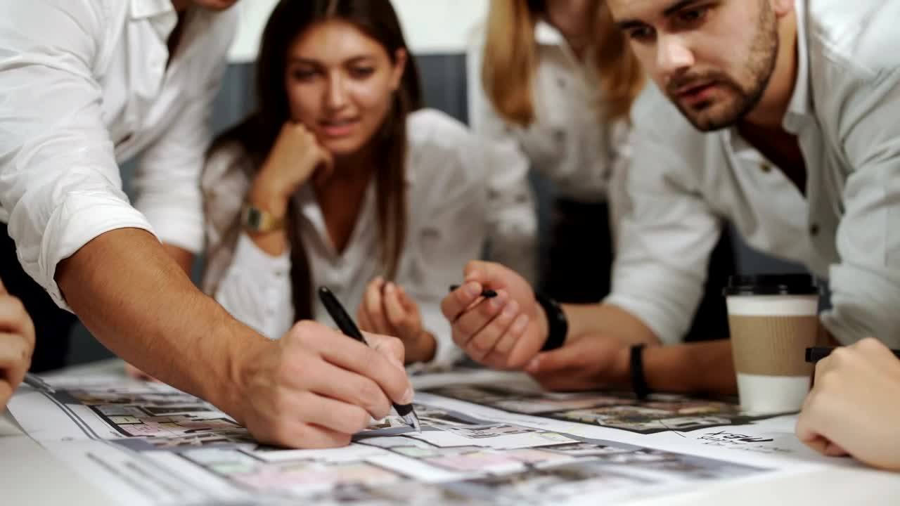 Stock Video Group Of Architects Discussing A Project Live Wallpaper For PC - Free Download
