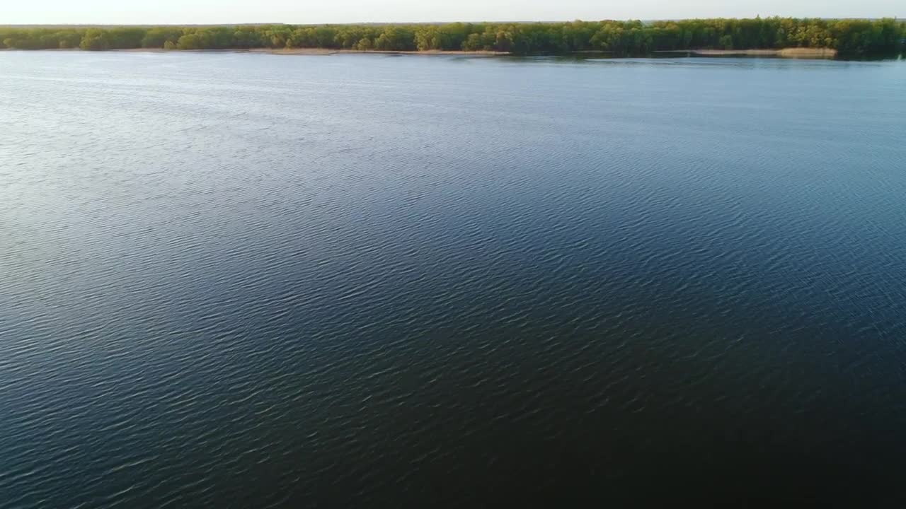 Stock Video Flying Over A Calm Spring River Live Wallpaper For PC - Free Download