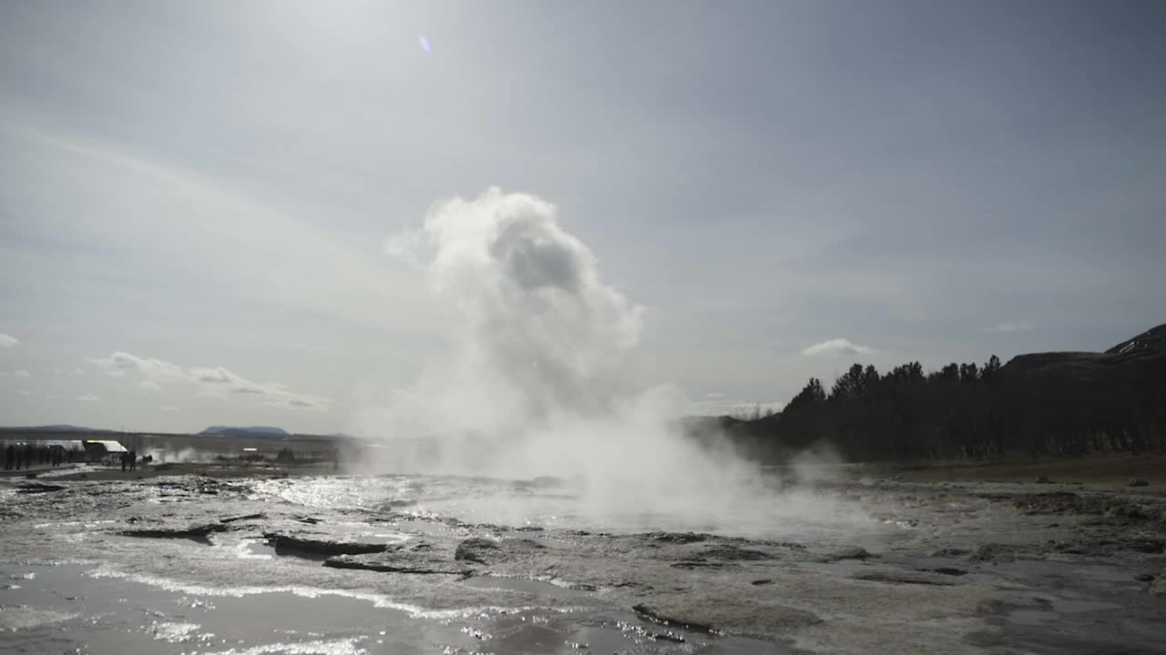 Stock Video Geysir Erupting In Iceland Live Wallpaper For PC - Free Download