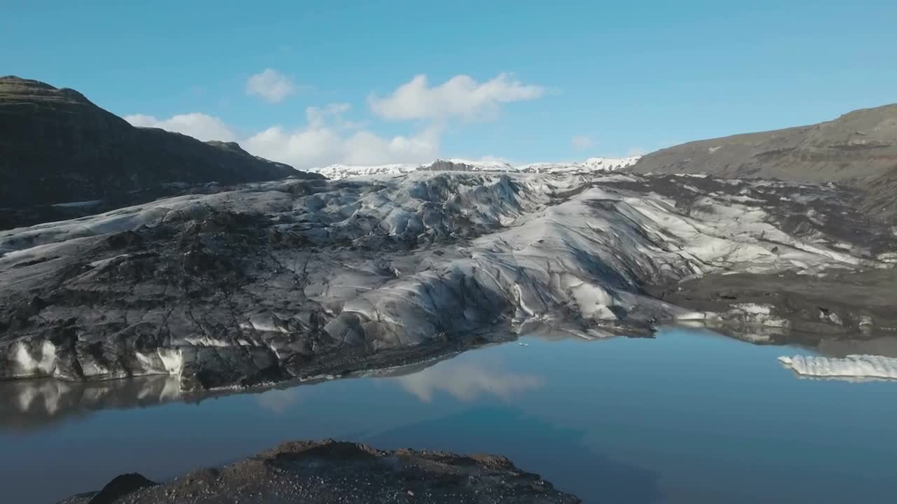 Stock Video Glaciers Full Of Volcanic Ash Live Wallpaper For PC - Free Download