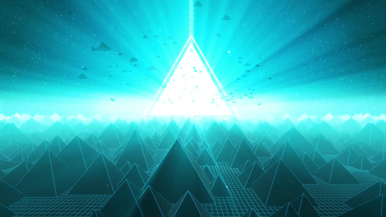 Free Video Stock Stunning Digital D World Filled With Pyramids Live Wallpaper - Free Download