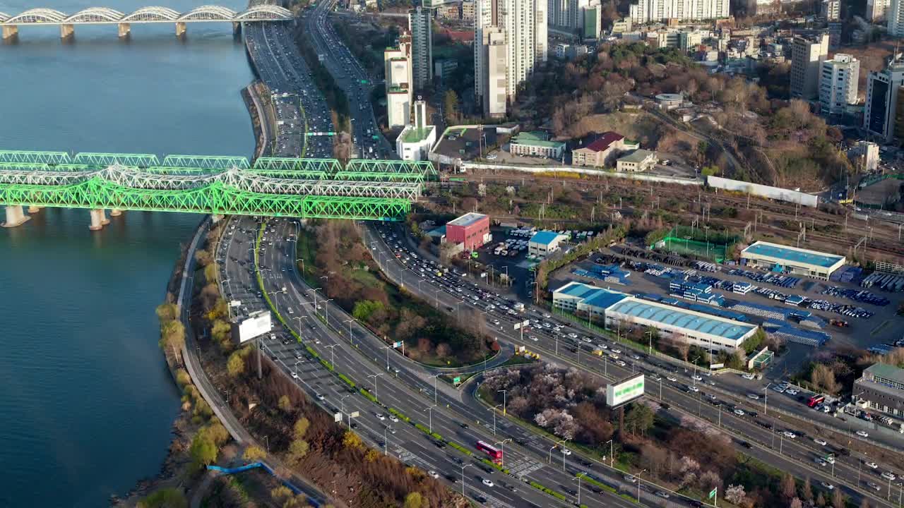 Free Stock Video Seoul Roads And Railways From Above Live Wallpaper - Free Download