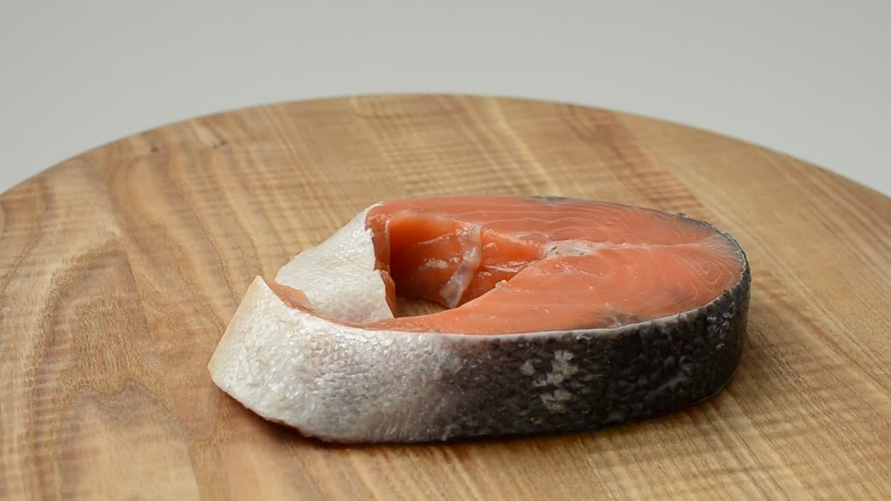 Free Video Stock Slice Of Salmon Live Wallpaper - Free Download