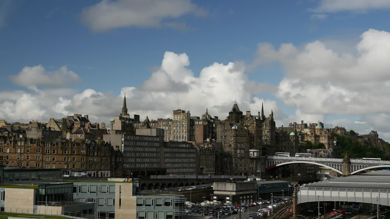 Stock Video Edinburgh City Time Lapse Seen From Afar Live Wallpaper For PC - Free Download