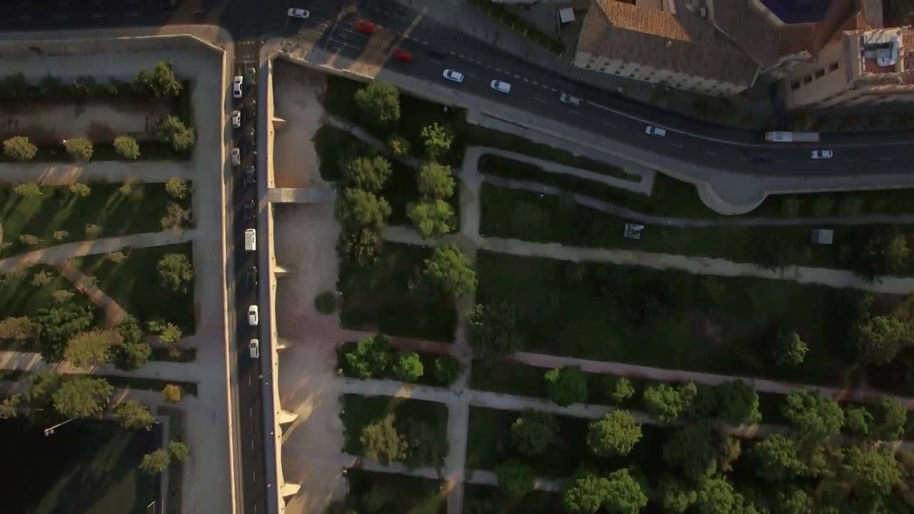Stock Video Looking Down Upon Valencia Animated Wallpaper - Free Download