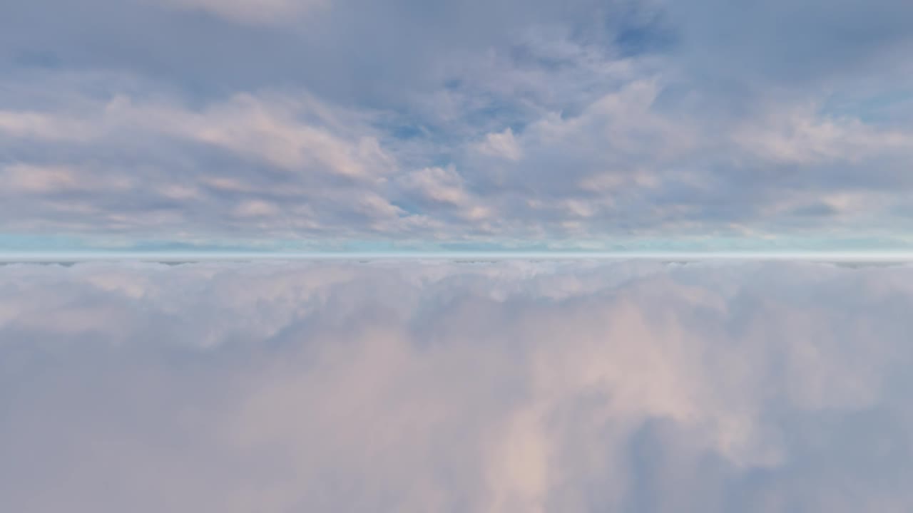 Stock Video Flying Between Two Layers Of Clouds To The Horizon Live Wallpaper For PC - Free Download
