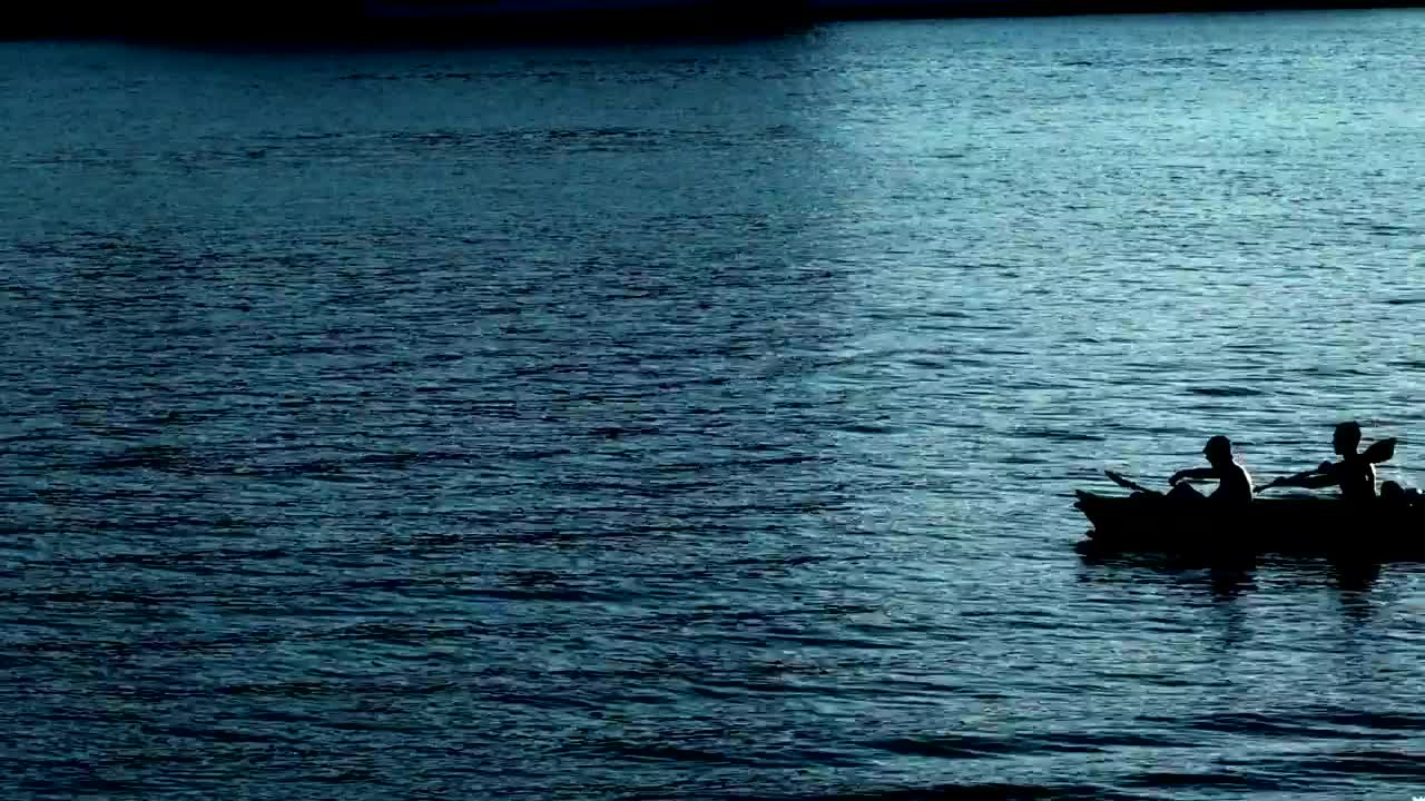 Free Stock Video Silhouette Of A Rowing Boat Live Wallpaper - Free Download