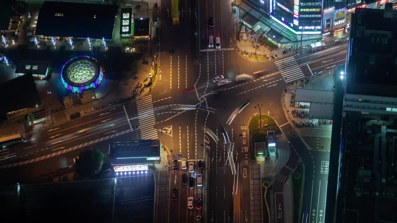 Stock Video Osaka City Crossroads From Above Live Wallpaper - Free Download