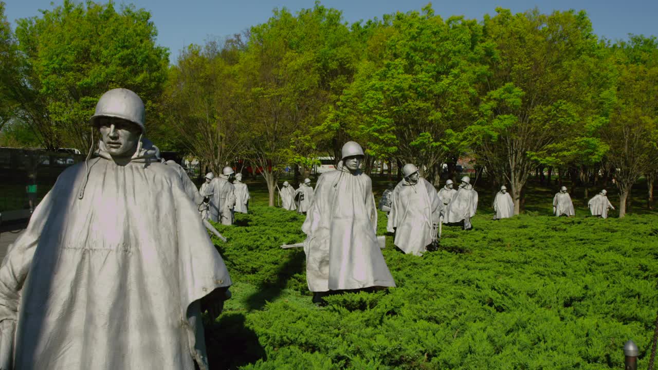 Stock Video Korean War Memorial In Washington Animated Wallpaper - Free Download