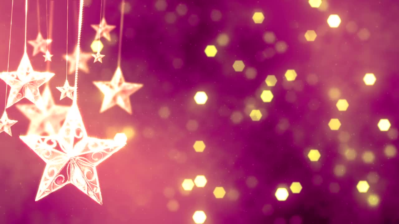 Video Stock Christmas Stars And Glitter Live Wallpaper For PC - Free Download