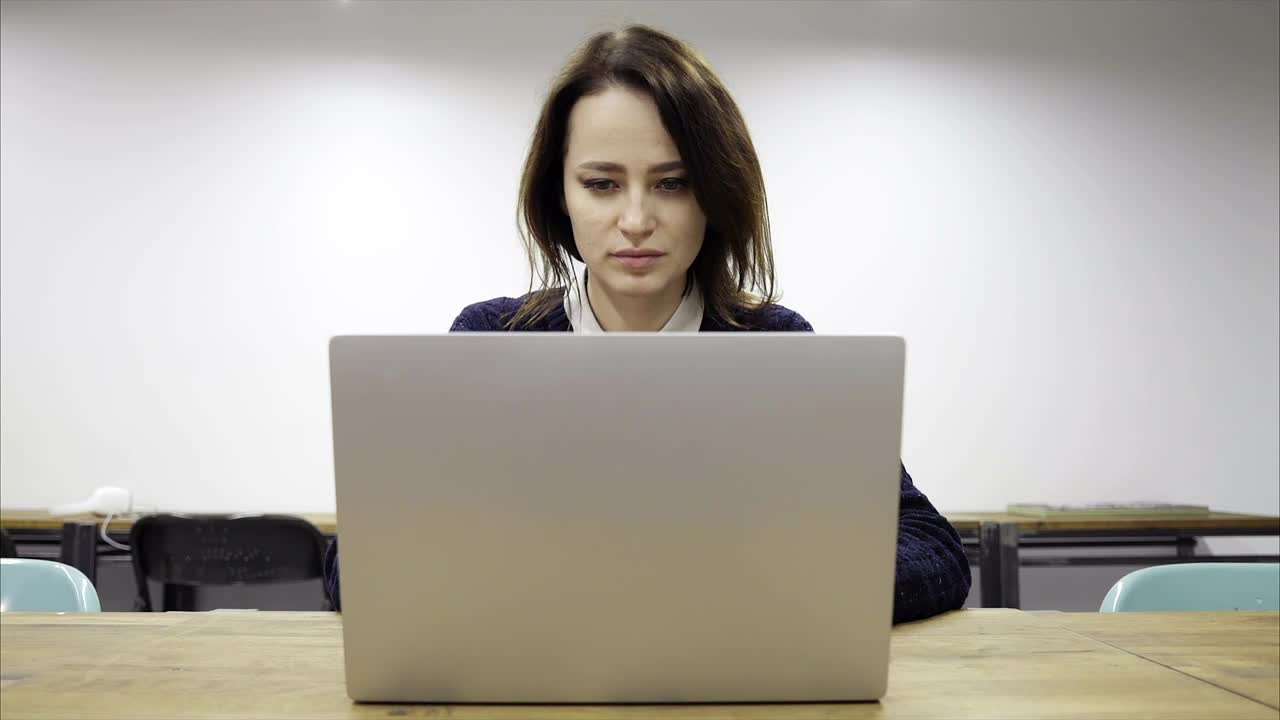 Stock Video Exhausted Woman Working Late Live Wallpaper For PC - Free Download