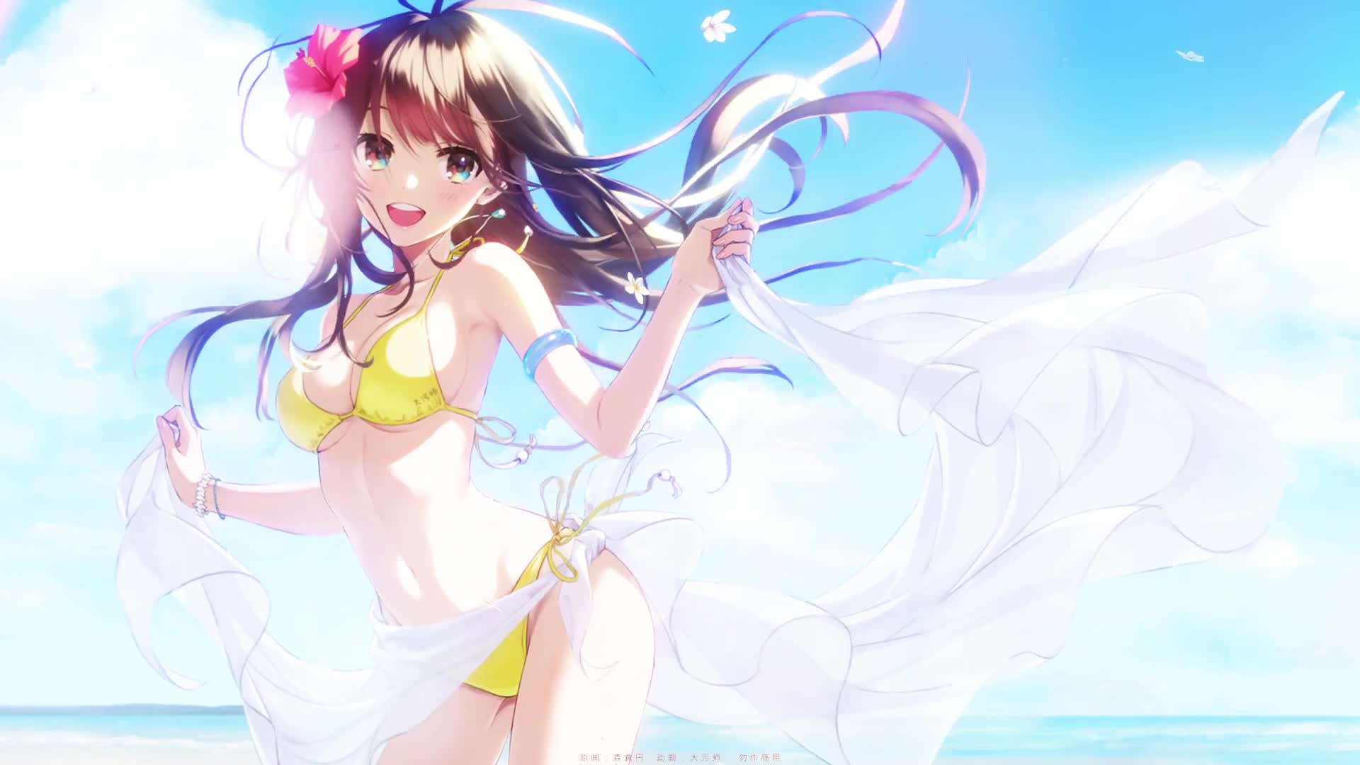 Cute Summer Girl Anime Live Wallpaper - Free Download