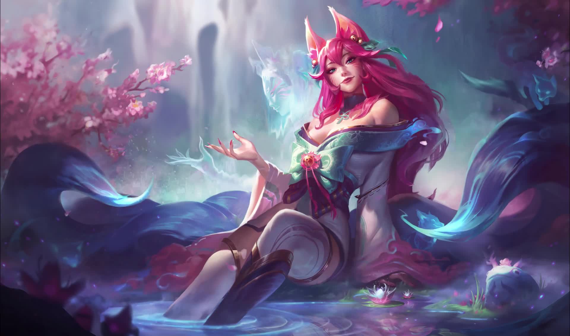 League of Legends Ahri Animated Desktop - Free Download