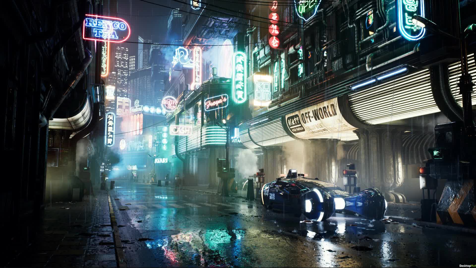 Blade Runner Street Live Wallpaper - Free Download