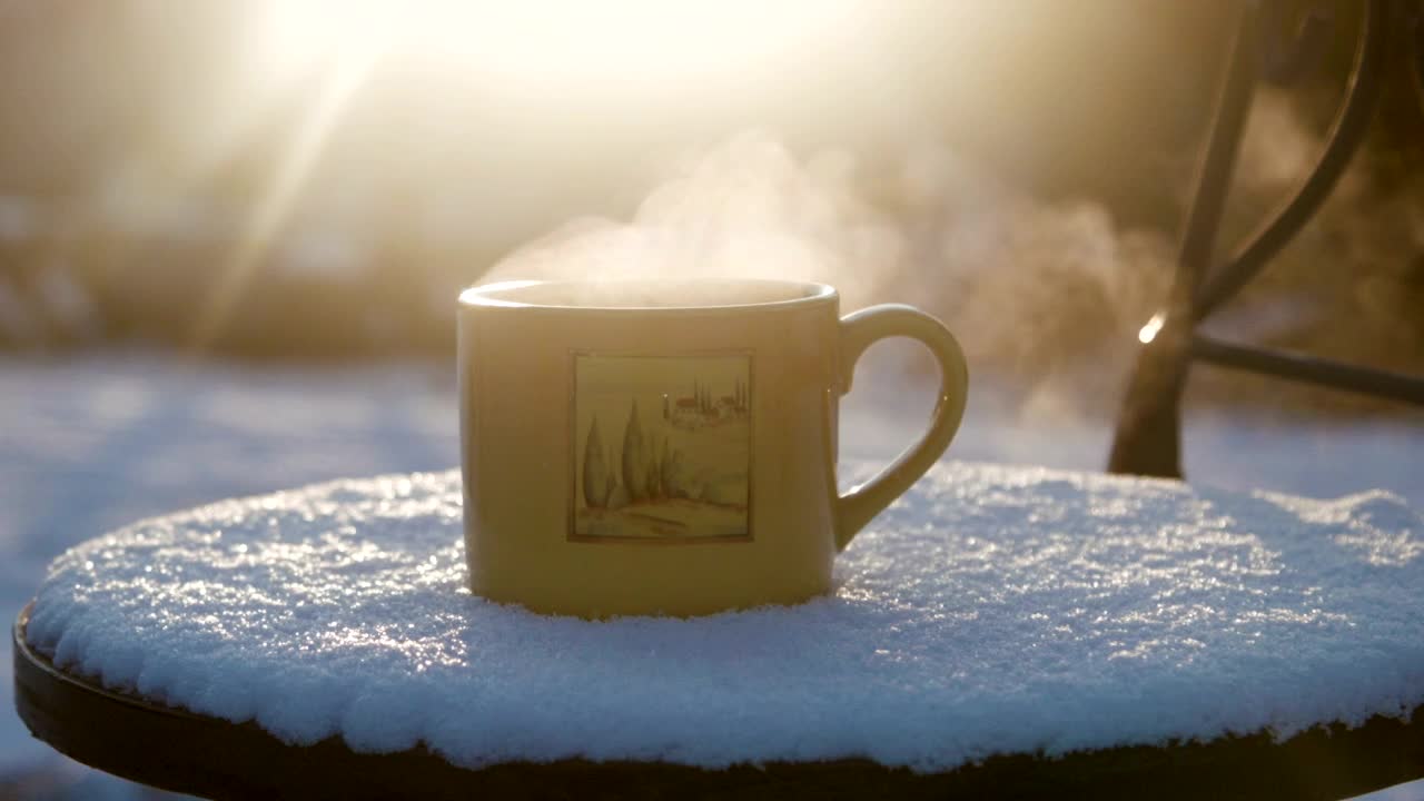 Stock Video Hot Beverage And Steam Outdoors Animated Wallpaper - Free Download