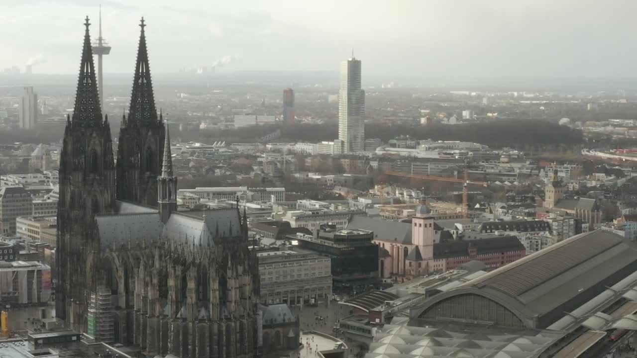 Stock Video Gothic Cathedral And Train Station In Berlin Live Wallpaper For PC - Free Download