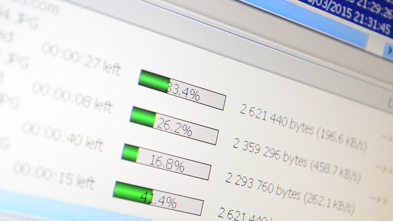 Stock Video Download Manager Statistics Live Wallpaper For PC - Free Download