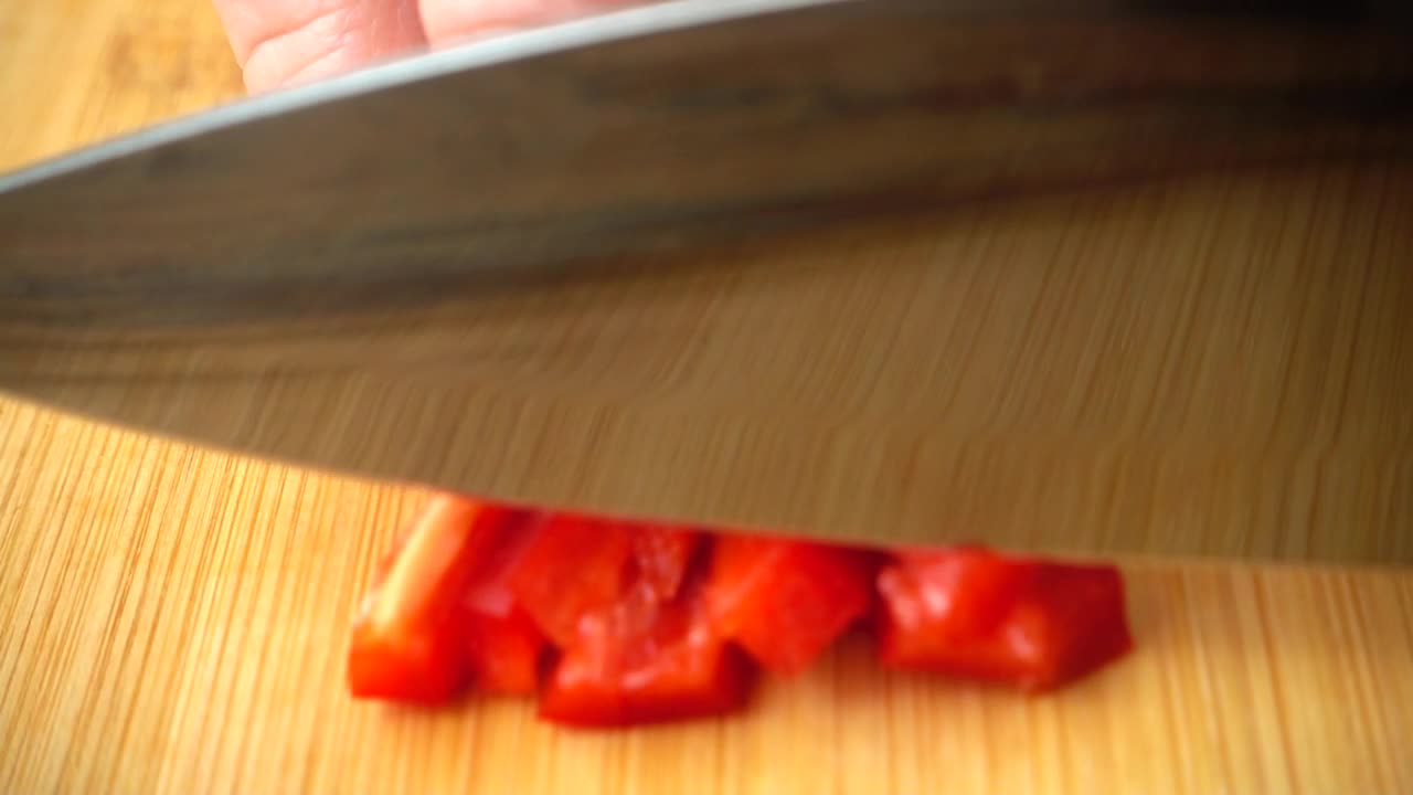 Stock Video Cutting Peppers Into Chunks Live Wallpaper For PC - Free Download