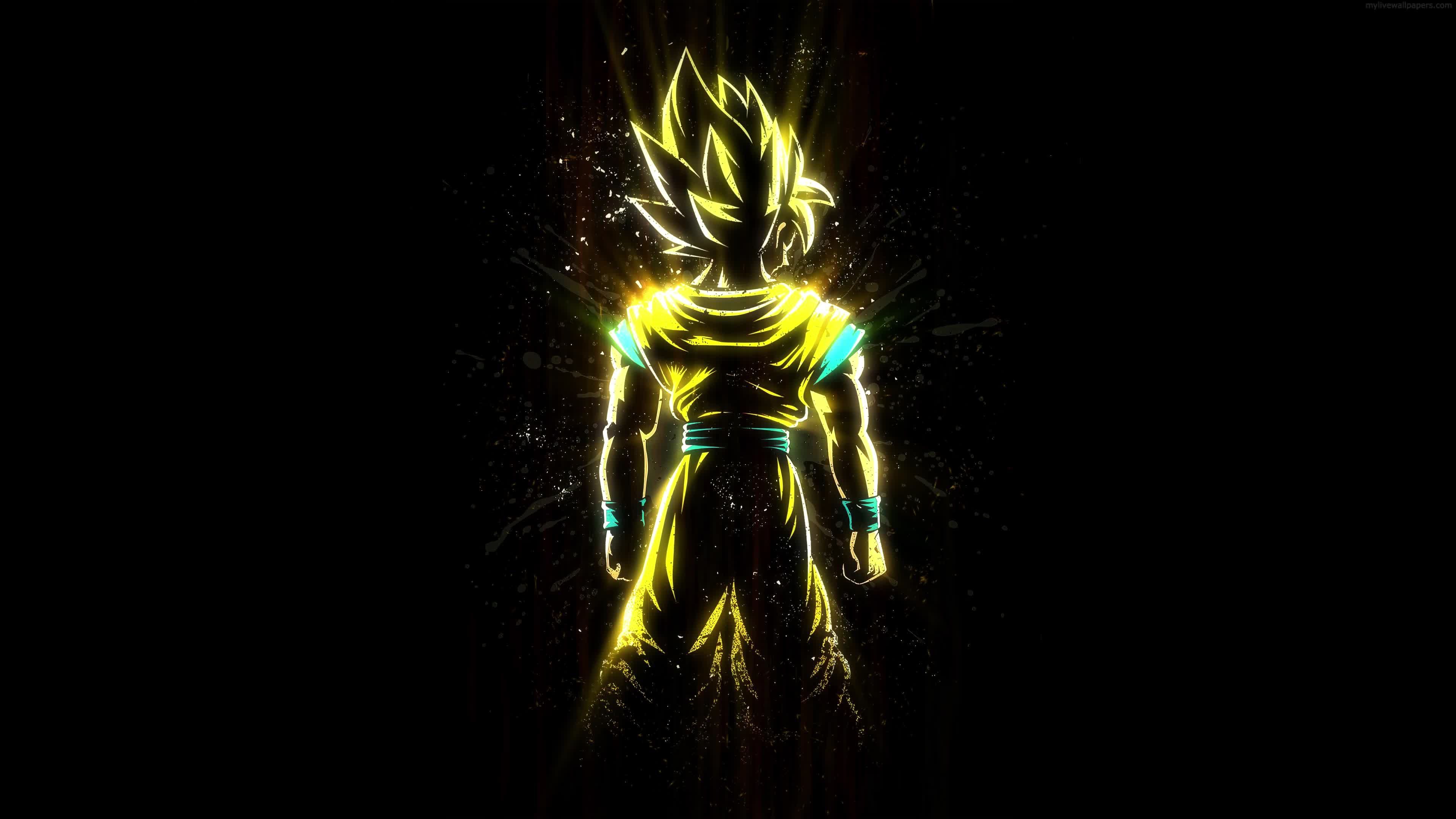 Anime Goku SSJ2 Dragon Ball Z 4K Live Wallpaper - Free Download
